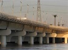 آبگرفتگی پل سوم کیانپارس به علت بالا آمدن آب رودخانه کارون