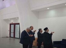 اقامه نماز جماعت به امامت رئیسی در کاخ ریاست جمهوری ماناگوا + عکس