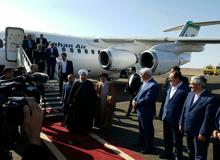 دکتر روحانی وارد سمنان شد  
