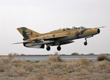 یک فروند جنگنده شکاریf۷  در اصفهان سقوط کرد