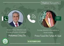 گفت‌وگوی تلفنی وزیر خارجه پاکستان با همتای عربستانی پس از آتش‌بس با افغانستان