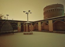 بارش برف کم نظیر شهر کویری یزد+ عکس 