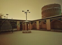 بارش برف کم نظیر شهر کویری یزد+ عکس 