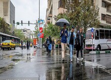 تصاویر اولین باران پاییزی تهران