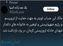 بازداشت فرد توهین‌کننده به شهدای حادثه تروریستی کرمان در یزد