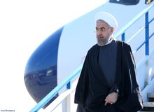 رئیس جمهور وارد شهر خوی در آذربایجان غربی شد

