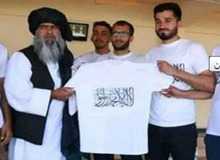 لباس ورزشکاران افغانستان با طرحی از پرچم طالبان/ عکس
