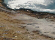 تصویر امروز ناسا از ایران آلودگی شدید روی تهران+عکس