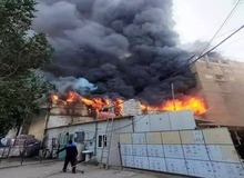 آتش‌سوزی در هتل زائران ایرانی در نجف /مصدومیت ۷۰ زائر ایرانی / حال ۴ زائر وخیم است