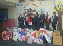 کمک دانش آموزان مدرسه سفارت پاکستان در تهران به زلزله زدگان کرمانشاه