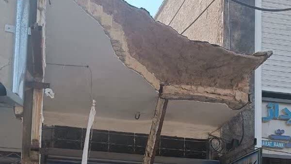 مرگ یک کودک پنج ماهه بر اثر ریزش سقف پیاده‌رو