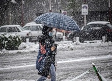 بارش برف و باران در تهران