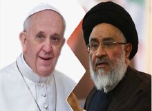 پاپ فرانسیس به نامه آیت الله محقق داماد پاسخ داد/  بنی آدم اعضای خانواده یگانه بشریت هستند 