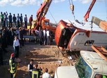 سرعت اتوبوس و ساعت رانندگی مجاز بوده است/ هر ۲ راننده زنده هستند