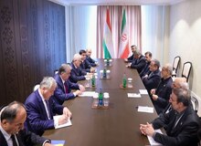دیدار روسای جمهور ایران و تاجیکستان