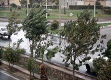 پیش‌بینی وزش باد و رگبار باران در تهران