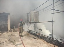 آتش‌سوزی گسترده در یک کارگاه در محدوده چهاردانگه