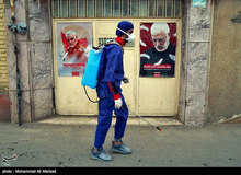 ضدعفونی خیابان‌های قم توسط حشدالشعبی+ تصاویر/ احمد زیدآبادی: ایرانی‌ها خودشان توانایی ضدعفونی کردن معابر را ندارند؟
