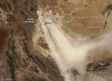 تصاویر ناسا از تالاب هامون 