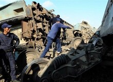 جزییات برخورد قطار مسافری و باری در قزوین / بی‌احتیاطی سوزن‌بان علت حادثه بوده است+عکس