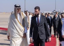 امیر قطر وارد دمشق شد