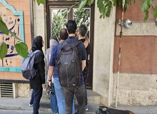 خبرنگاران پشت درهای بسته خانه اندیشمندان علوم انسانی 