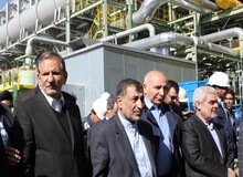 فاز نخست فولاد غدیر نی ریز با حضور معاون اول رییس جمهور افتتاح شد