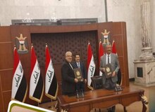 حذف پرچم ایران در مراسم امضاء تفاهم‌نامه‌های نفتی میان ایران و عراق