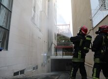 آتش سوزی یک هتل در نزدیکی حرم امام رضا 